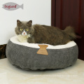 Winter Cat Bed Rodada Donut Fleece Cat Pet Coxim Casa